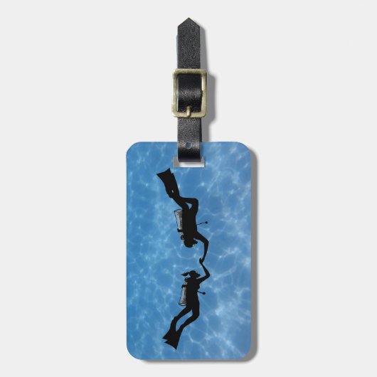 Couple Diver Bagagelabel (Voorkant verticaal)