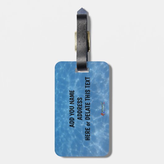 Couple Diver Bagagelabel (Achterkant verticaal)