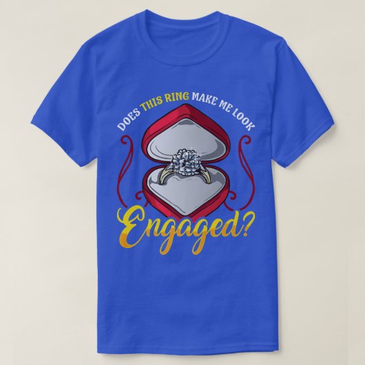 Couple Engagement Party Fiancee Ring Wedding Engag T-shirt (Design voorkant)