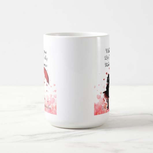 Couple first anniversary Personalized romantic  Koffiemok (Center)