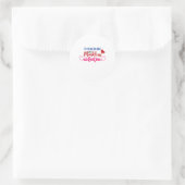 Couple Gift Dreaming Maskless Valelntine Ronde Sticker (Tas)