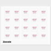 Couple Gift I Donut Know What I Would Do Vierkante Sticker (Vel)