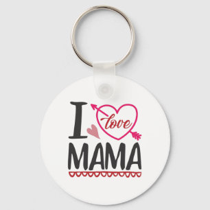 Couple Gift I Love Mama Sleutelhanger