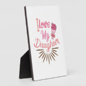 Couple Gift I Love My Daughter Fotoplaat (Zijkant)