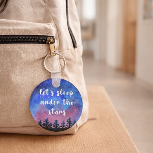 Couple Gift Monogram Outdoor Watercolor Sleutelhanger