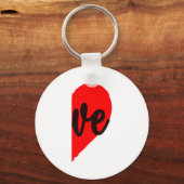 Couple Half Heart Love Valentines Day Women Men A  Sleutelhanger (Voorkant)