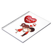 couple image in love! notitieboek (Linkerzijde)