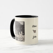 Couple In love Ink Painting Customizable Mug Mok (Voorkant links)