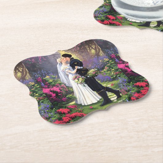 Couple in The Park-56476 Kartonnen Onderzetters (Gekanteld)