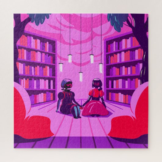 Couple in Uniforms by a House Legpuzzel (Verticaal)
