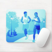Couple Jogging mousepad Muismat (Met muis)