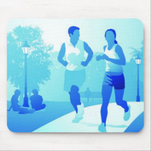 Couple Jogging mousepad Muismat
