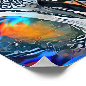 Couple Kissing | Kleurrijk Abstract Poster (Hoek)