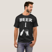 Couple Matching Pregnancy Announcement Beer New Da T-shirt (Voorkant volledig)
