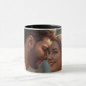 Couple Mugs Set - Perfect voor bruiloften, jubileu Mok (Midden)