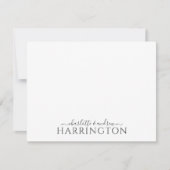 Couple Name Wedding Monogram Script  Notitiekaartje (Voorkant)