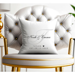 Couple Names Script Wedding Kussen