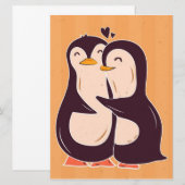 Couple Penguin | Penguin Lover Cute Wife Valentijn (Voorkant / Achterkant)