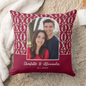 Couple Photo Arch XOXO Patterned Personalized Kussen (Deken)
