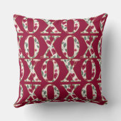 Couple Photo Arch XOXO Patterned Personalized Kussen (Achterkant)