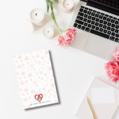 Couple Photo Heart Background Custom romantic Post-it® Notes