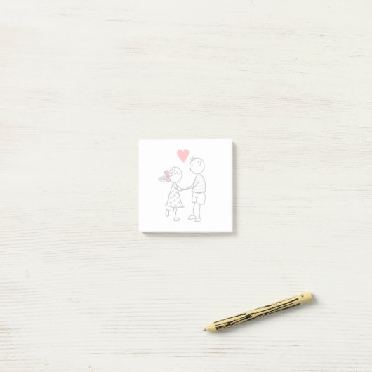 Couple Post-it® Notes (Op bureau)