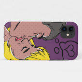Couple Retro Kiss Case-Mate iPhone Case (Achterkant (horizontaal))