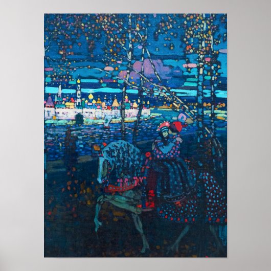 Couple Riding, 1906, door Wassily Kandinsky Poster (Voorkant)