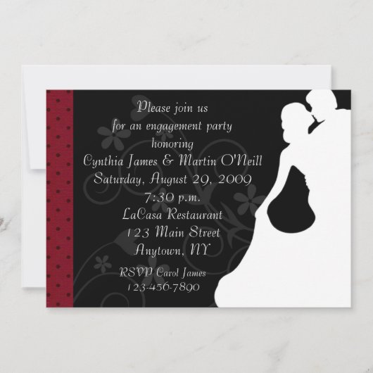 Couple Silhouette Kaart (Voorkant)