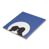 Couple Silhouette Tegeltje (Zijkant)
