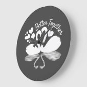 Couple Swan Silhouette Reflection in water Grote Klok (Hoek)