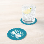 Couple Swan Silhouette Reflection in water Kartonnen Onderzetters (Insitu)