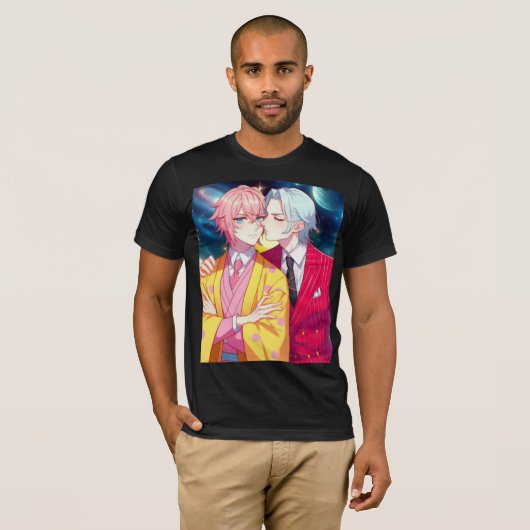 Couple Time in Space T-shirt (Voorkant volledig)