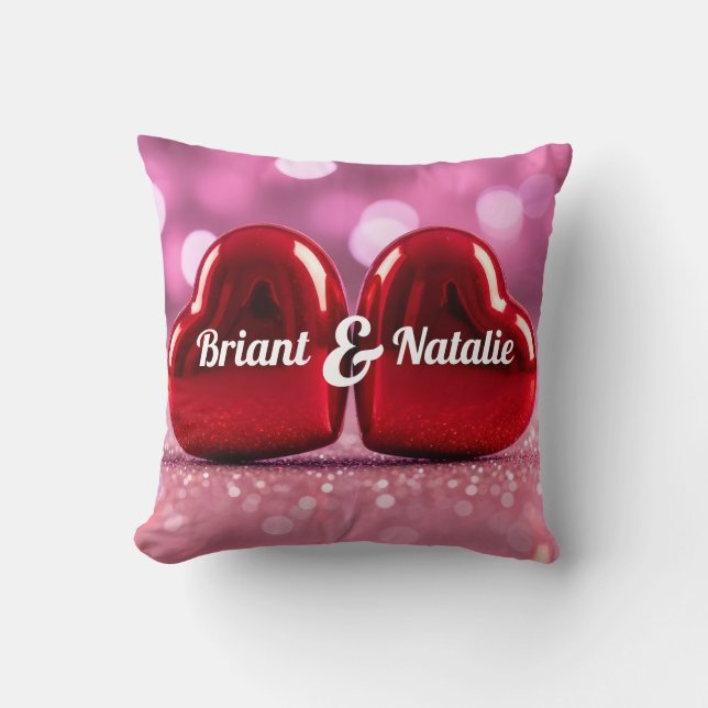Couple valentine romantic heart decoration kussen (Voorkant)