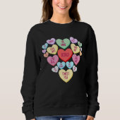 Couple Valentine s Day Heart Candy Conversation Trui (Voorkant)