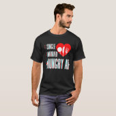 Couple Valentine's Day Single Married Or Hungry AF T-shirt (Voorkant volledig)