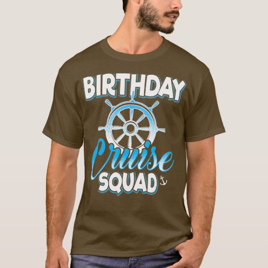 Couple van de Birthday Cruise Squad Vacation Trip  T-shirt (Voorkant)