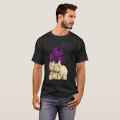 Couple Westies Dandelion Valentine's Day T-shirt (Voorkant volledig)