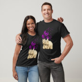 Couple Westies Dandelion Valentine's Day T-shirt (Unisex)