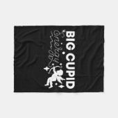 Couple Wife Husband Big Cud Energy Valentines Da  Fleece Deken (Voorkant (Horizontaal))