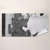 Coupled sitting together in a restaurant flirting  badhanddoek (Badhanddoek)