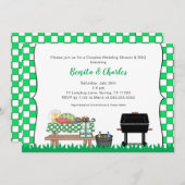 Couples Bridal or Wedding Shower BBQ party Kaart (Voorkant / Achterkant)