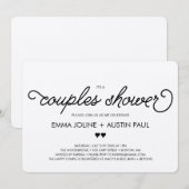 Couples Bridal Shower Invitation - Kraft Kaart (Voorkant / Achterkant)