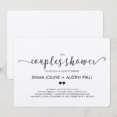 Couples Bridal Shower Invitation - Kraft Kaart (Voorkant / Achterkant)