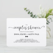 Couples Bridal Shower Invitation - Kraft Kaart (Staand voorkant)