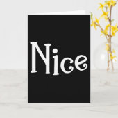 Couples Christmas Naughty Nice Matching Holiday Ma Kaart (Gele Bloem)