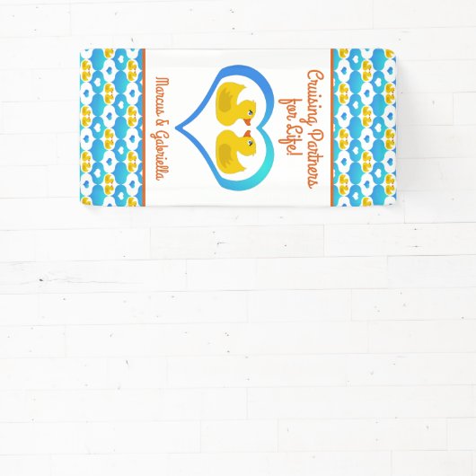 Couple's Cruising Ducks Cabin Door Magnet Spandoek (Insitu)