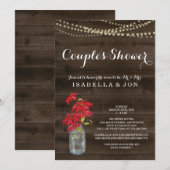 Couples Douche Uitnodiging - Bruids, Huwelijk, Bab (Voorkant / Achterkant)