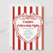 Couples Fellowship Night Church Event Kaart (Voorkant)
