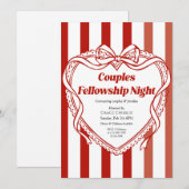 Couples Fellowship Night Church Event Kaart (Voorkant / Achterkant)
